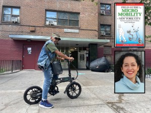 Nathaniel Hill, a resident of public housing in the Bronx, won't be able to charge his bike in his apartment under a new rule, unless Council Member Alexa Avilés prevails upon NYCHA to amend its proposal. File photo: Noah Martz