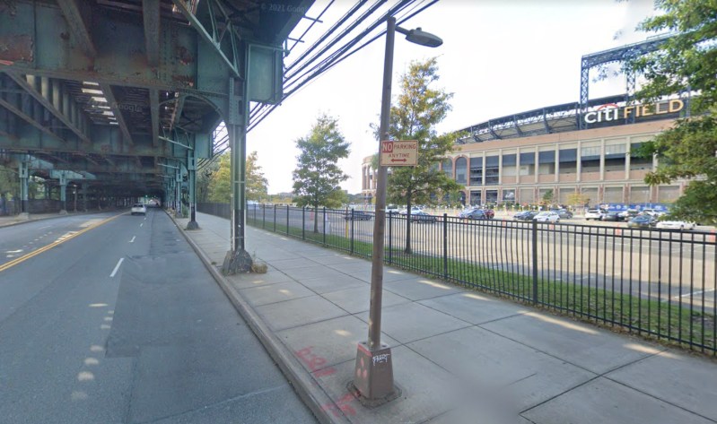 No wonder there are so many crashes near Citi Field. Photo: Google