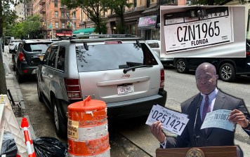 This Jeep with the fake Florida plate has been hiding in plain sight near the 20th Precinct station house, but officers have done nothing, despite several 311 complaints.