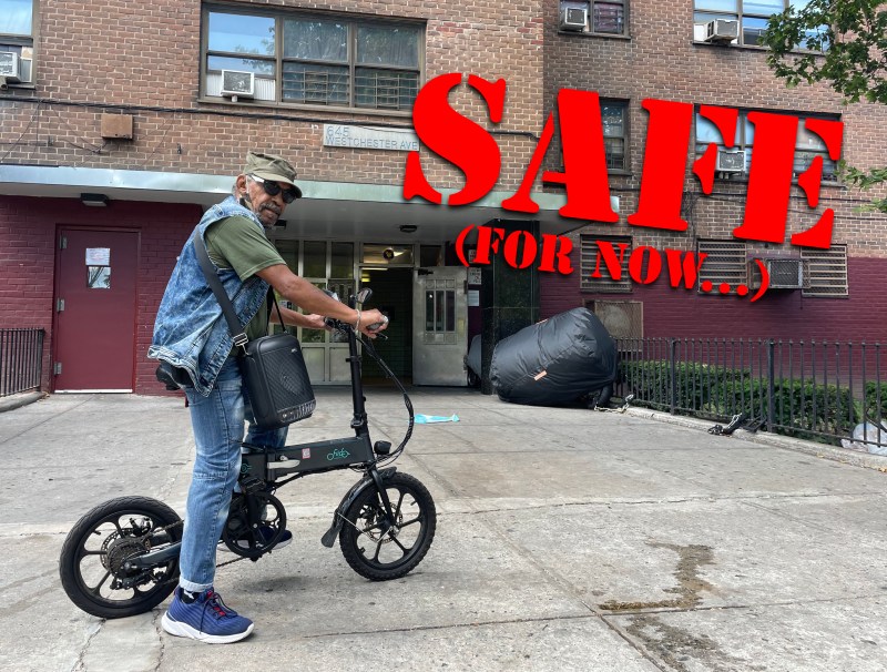 NYCHA appears to have backed down from an e-bike ban. File photo: Noah Martz
