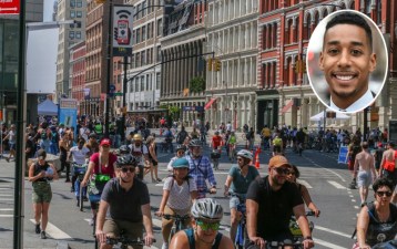 New Yorkers enjoyed Summer Streets in Manhattan last year, but Brooklyn Borough President Antonio Reynoso wants just as much as his neighboring borough. Photo: DOT