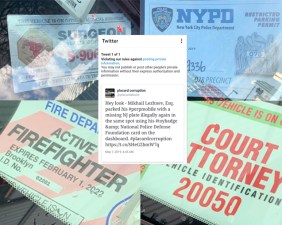 Twitter locked the @placardabuse account over allegedly violating its privacy rules. Tweet courtesy of @placard abuse; montage: Streetsblog