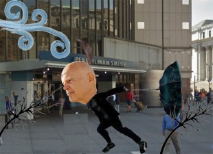There's Steve Roth and his headwinds. Photo: Streetsblog Photoshop Desk