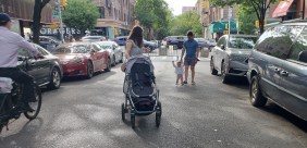 Families enjoy the W. 22nd Open Street in Chelsea. Photo: Melodie Bryant