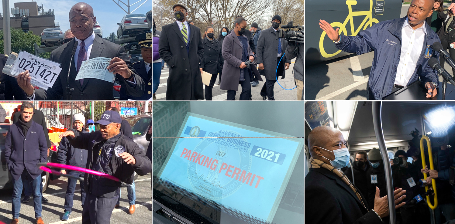 A montage of Mayor Adams's year.