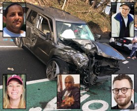 Some of those who were killed by car drivers this year: (clockwise from top left) Alex Fakih, Jack Mikulincer, Eric Salitzky, Ronald Smith and Carling Mott.