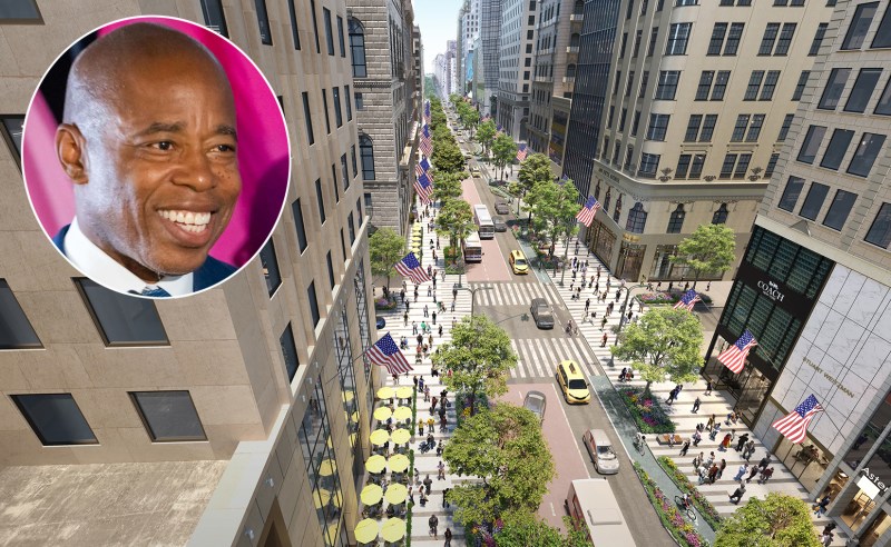 The mayor is now touting a plan for Fifth Avenue that was presented by the local business group two years ago.