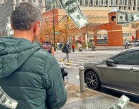 Given how New Yorkers park, there's a lot of money to be made out there. (Note: This is an artist's rendering. The money will not automatically fall from the sky.)