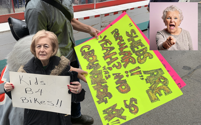 Some people just don't like safer streets or better public space.