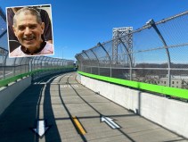 The new ramps on the north side of the George Washington Bridge are great. But the bike path itself is too narrow. Photo: Kevin Duggan