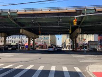 The Brooklyn-Queens Expressway cuts through neighborhoods including Sunset Park, shown above. Photo: Julianne Cuba