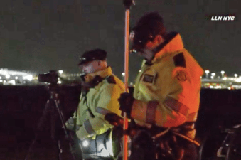 NYPD CIS investigators on the scene after the fatal crash. Video: Loud Labs NYC
