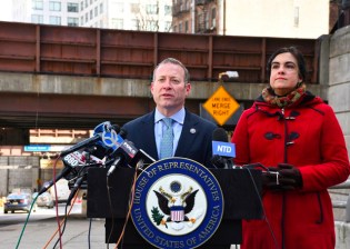 The two-person "Defund Transit Caucus." Photo: Office of U.S. Rep. Josh Gottheimer