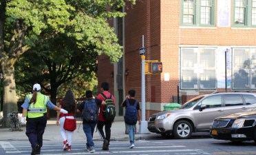 New York City kids should be able to go to school without having to risk their lives for driver convenience. Photo: DOT