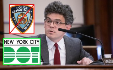 Council Member Lincoln Restler's bill to create a citizen enforcement program seems to have the support of DOT, but the opposition of the NYPD. Photo: John McCarten / Council Media Unit
