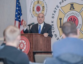 State Comptroller Tom DiNapoli delivered a rosier-than-usual forecast for the MTA's budget. Photo: NYS Comptroller/Flickr