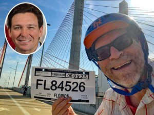 Now Ron DeSantis has a temp tag in his name, too.