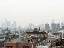 Manhattan’s smoke-filled skyline on Tuesday. Photo: David Meyer